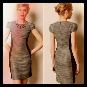 Moulinette Souers Tweed Cap Sleeve Mini Dress